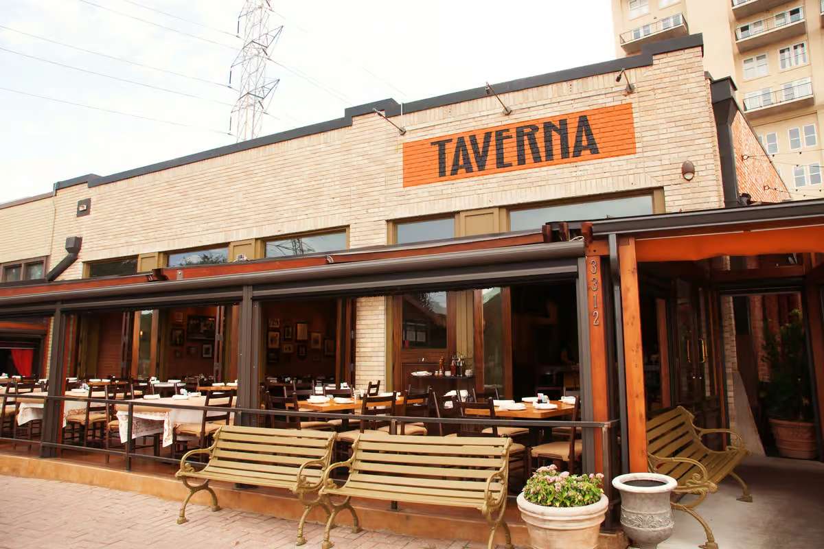 exterior-of-taverna-in-the-daytime-bottomless-mimosas-dallas